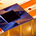 Photograph of the Sycamore processor a quantum computing hardward
