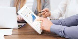 Image showing managers looking at SEO strategy in this What is Search Engine Optimization (SEO) article