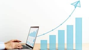 An image showing organic seo growth graph.