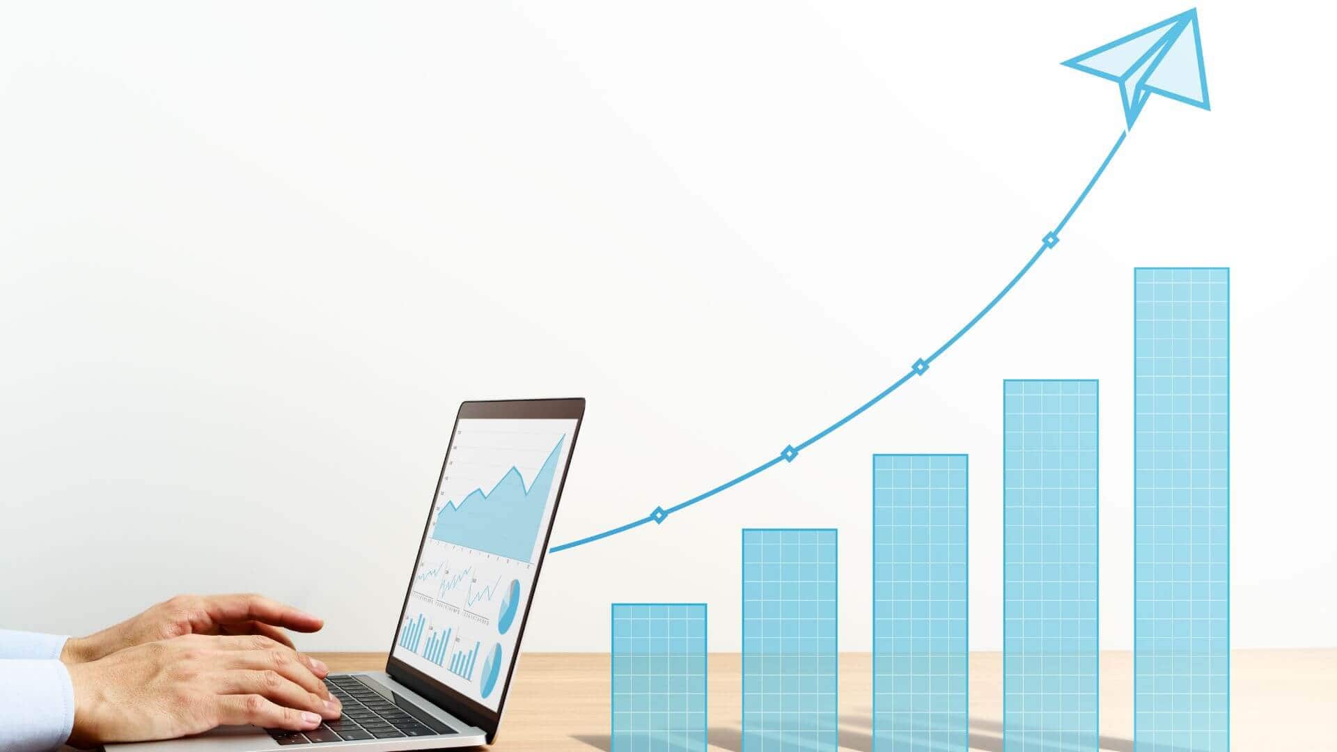An image showing organic seo growth graph.