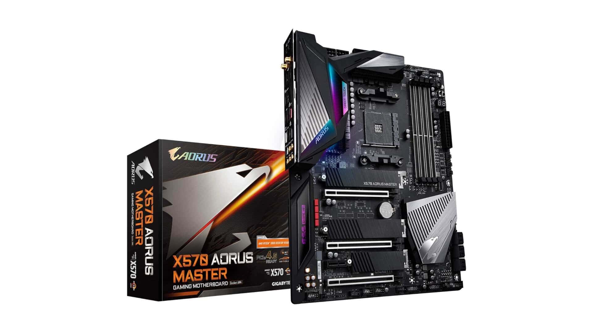 an image of GIGABYTE X570 AORUS Master motherboard