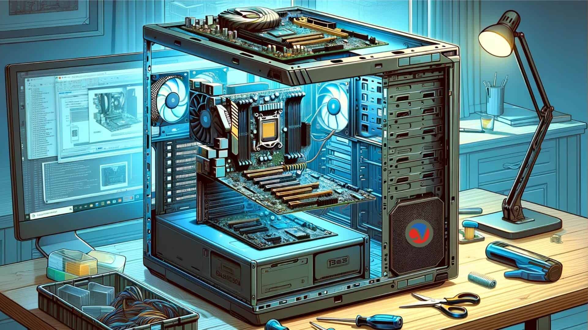 image showing a computer motherboard when upgrading to GIGABYTE X570 AORUS Master motherboard