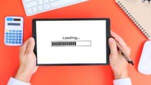 An image showing page loading in how to improve website speed and website support and maintenance services